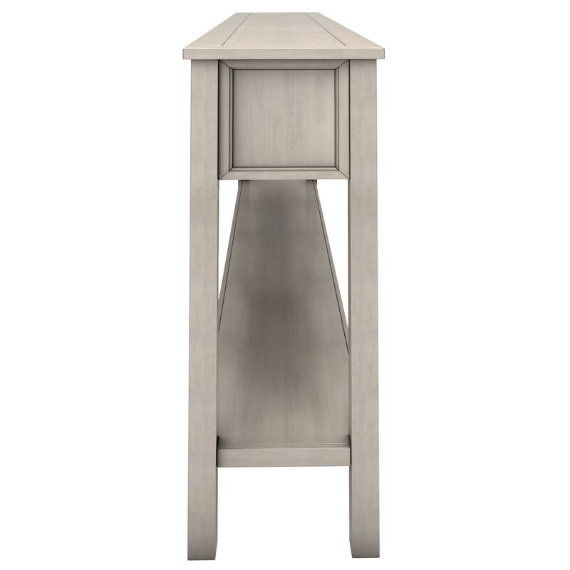 Multi-drawer entry console table