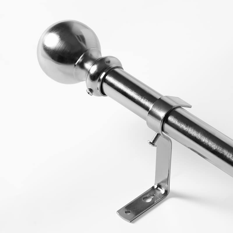 Exclusive Fabrics Classic Sphere Ball Extendable Metal Rod Set, 52 - 144