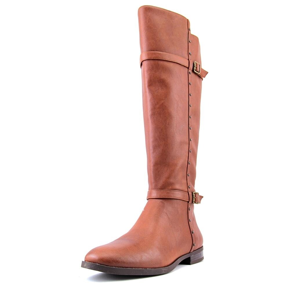 womens leather cognac boots