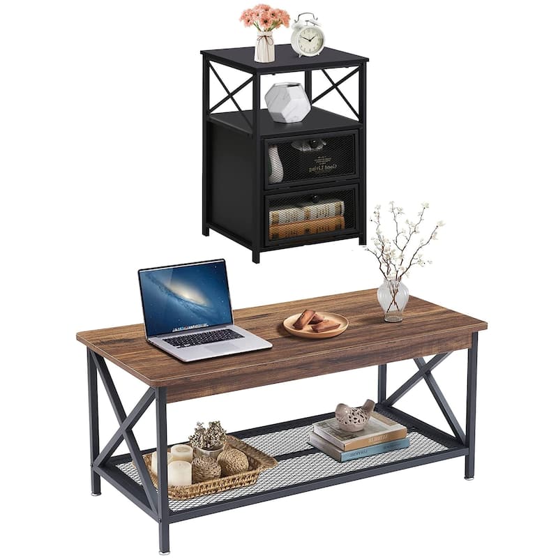 Taomika Contemporary Coffee Table Set( 2PCS/3PCS)