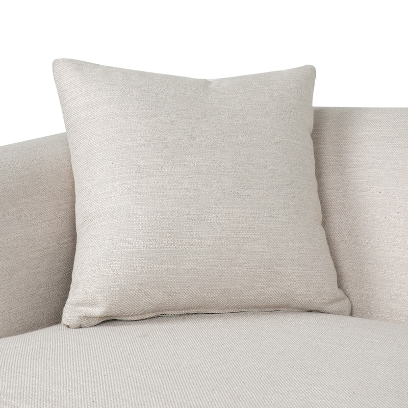 73.5" Loveseat, Family Room Fabric Sofa, Tufted Upholstered Arm Couch with Wood Legs for Living Room Bedroom