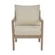 preview thumbnail 3 of 5, Madsen Natural Wood Frame Upholstered Accent Chair