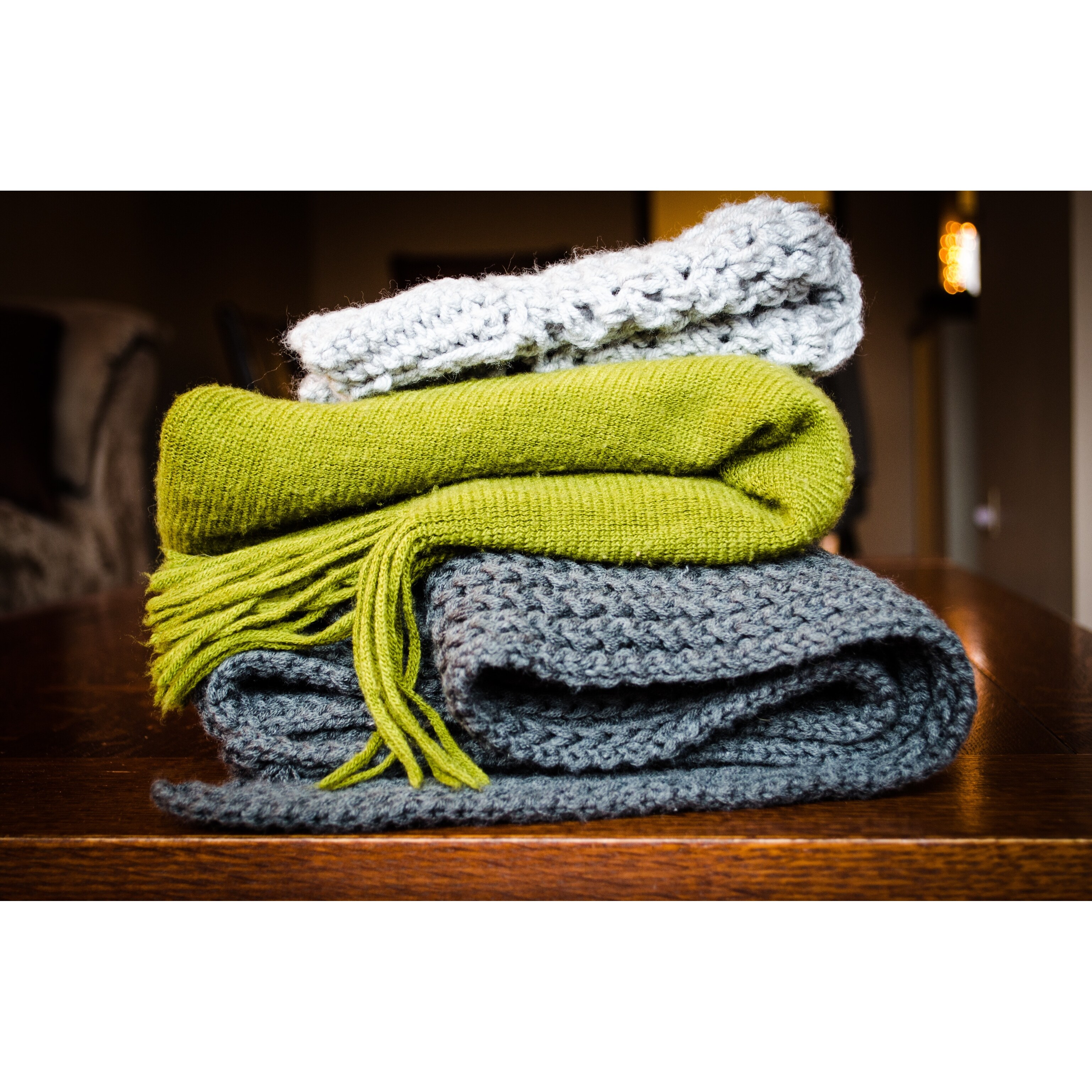 Shop Green Winter Yarn Photograph Art Print Wall Artwork Decor