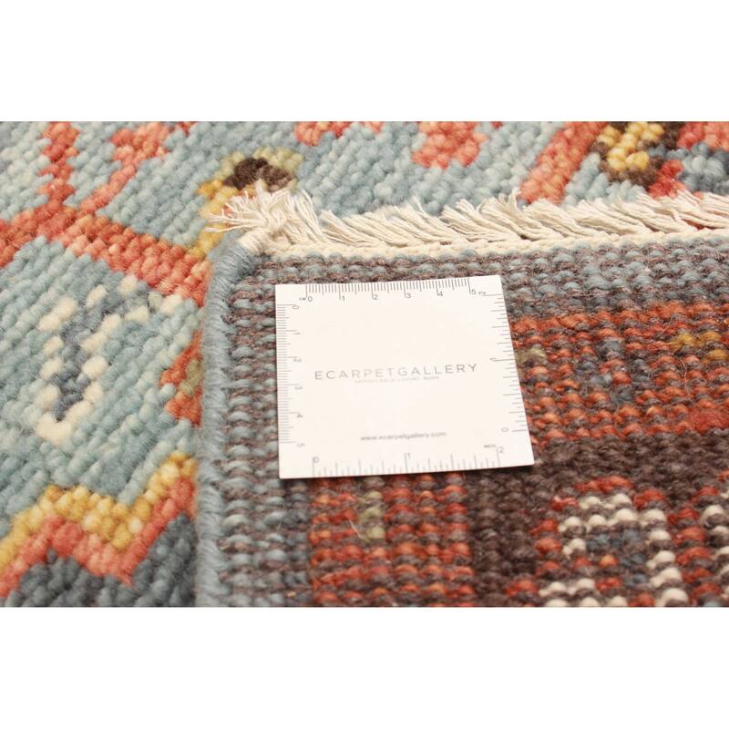 ECARPETGALLERY Hand-knotted Jules Serapi Light Blue Wool Rug - 5'2 x 8'2