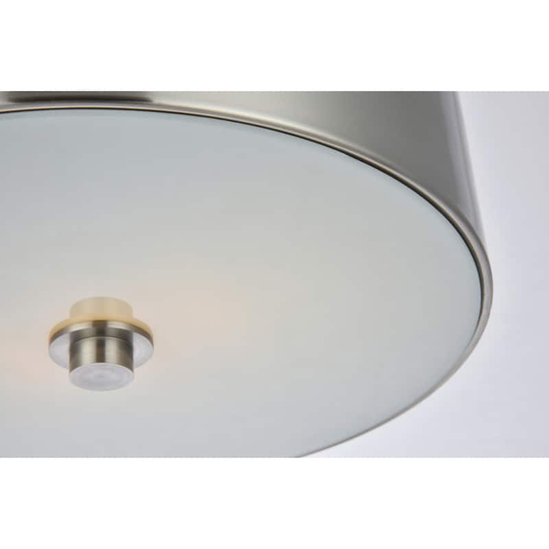 Ivy Court 2-light 12-inch Flush Mount Ceiling Light with White Shade