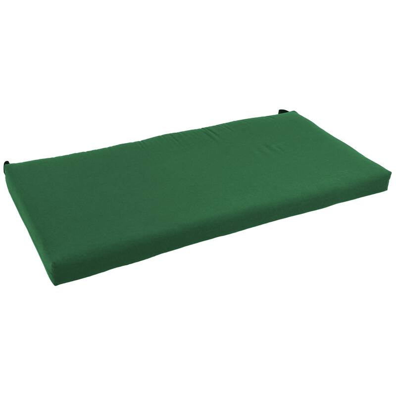 Twill Indoor Bench/Loveseat Cushion (40-, 42-, or 45-inches wide) - 42" wide - Forest Green