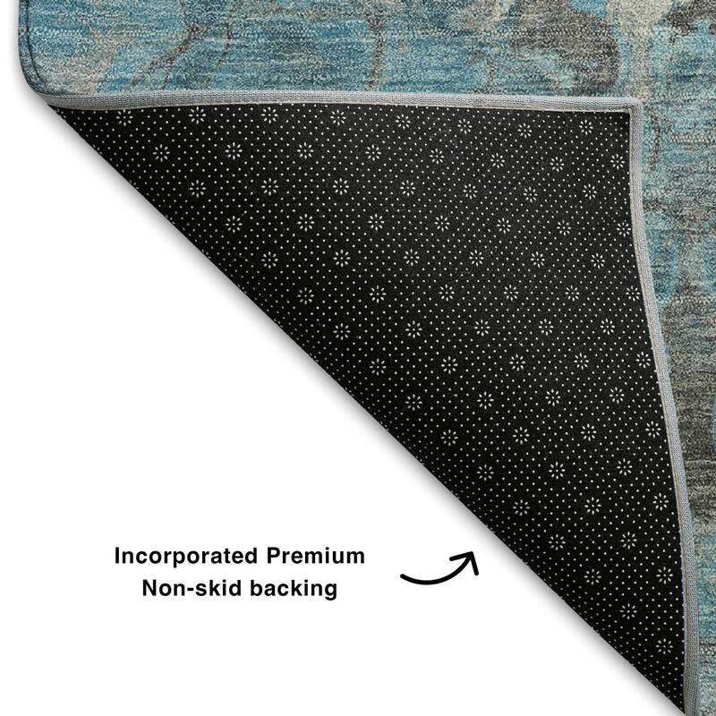 Premium Washable Super Soft Contemproary Rugged Mayfield Rug