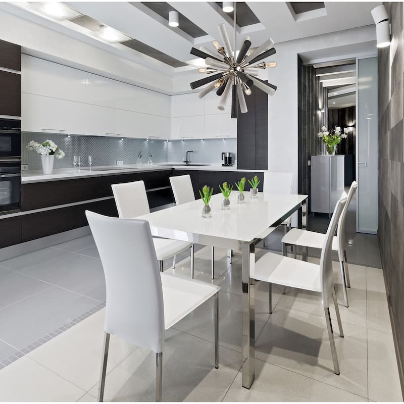 Elk Home Solara Polished Nickel Metal 6 Light Chandelier - 6-Light