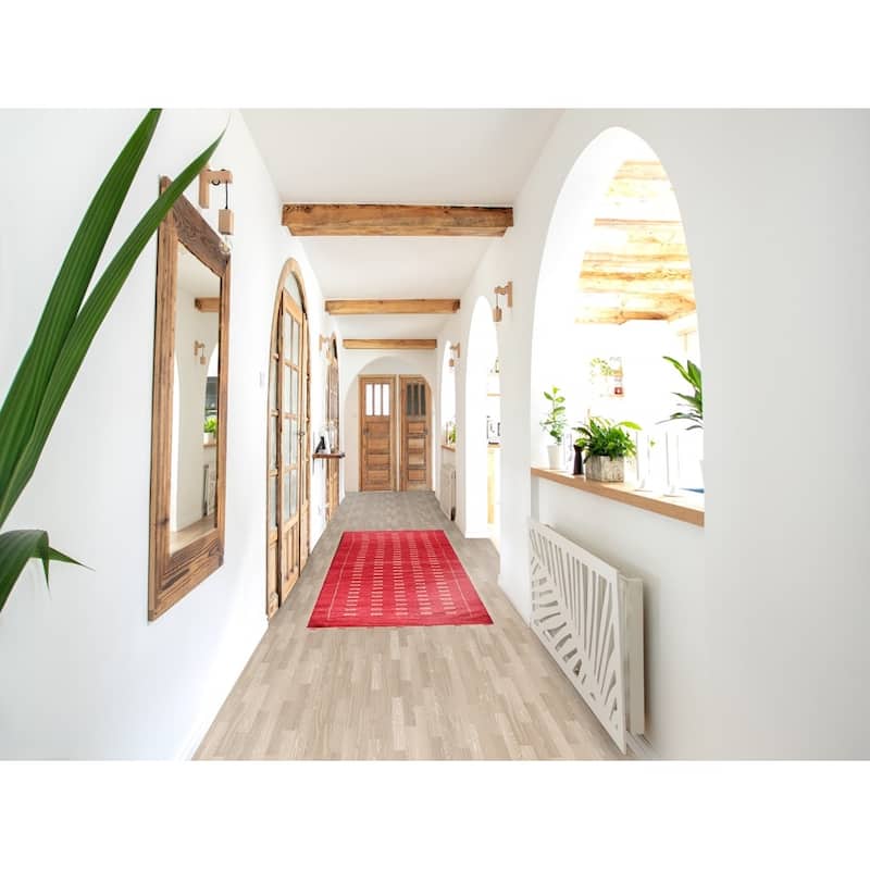 Oriental Gabbeh Kashkoli Hallway Runner Rug Wool Hand-knotted Carpet - 2'8" x 10'1"