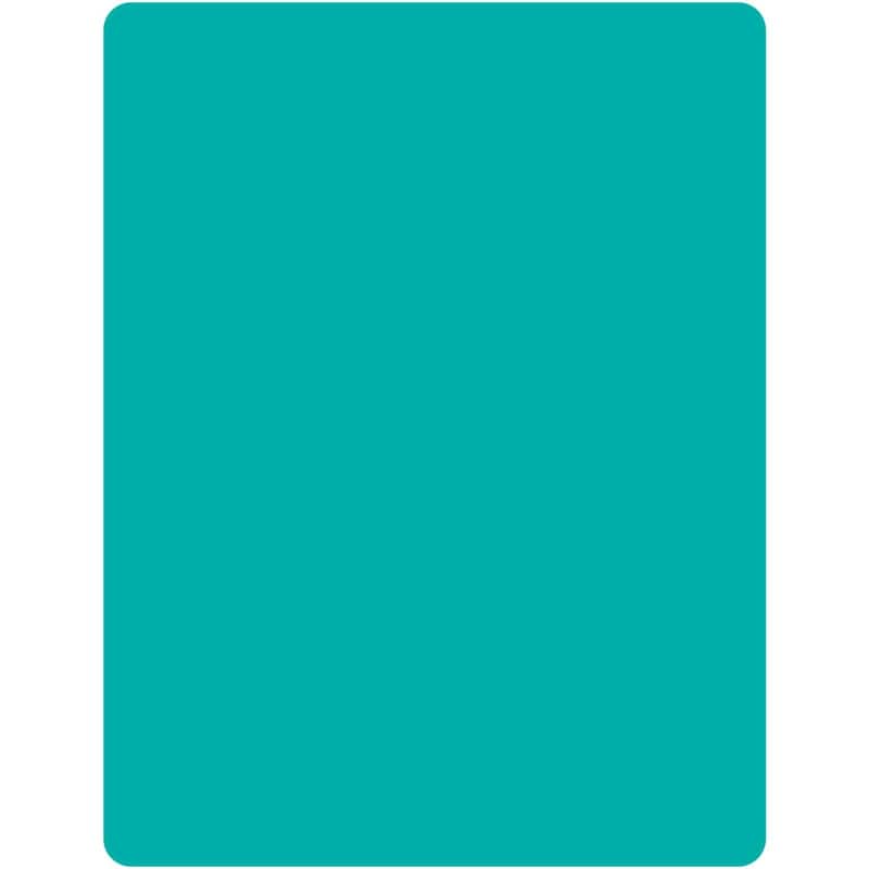 Teal Island Single Thick Flexible Cutting Mats Made in the USA BPA & PVC Free Plastic Mat Measures 11.5" x 7.5" - Multi