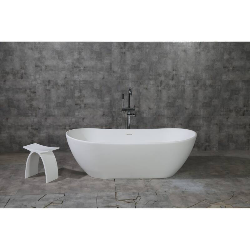 Kingston Brass Aqua Eden 71-7/16" Soaking Bathtub for Free Standing
