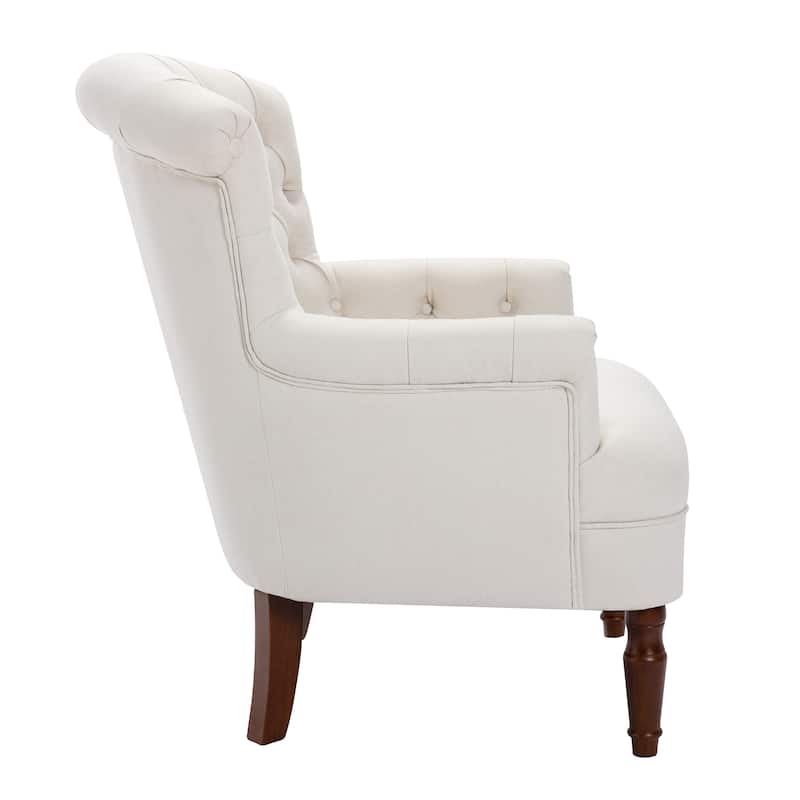 Corvus Sidmouth Tufted Fabric Oversized Club Chair