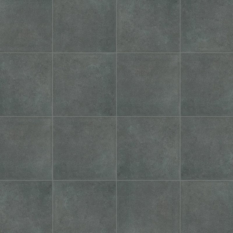 Merola Tile Twenties Black 7-3/4" x 7-3/4" Ceramic Floor and Wall Tile