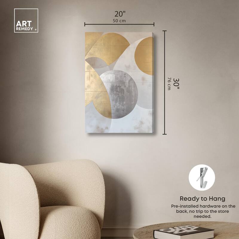 Golden Orb I Canvas by Art Remedy, Gallery Wrapped