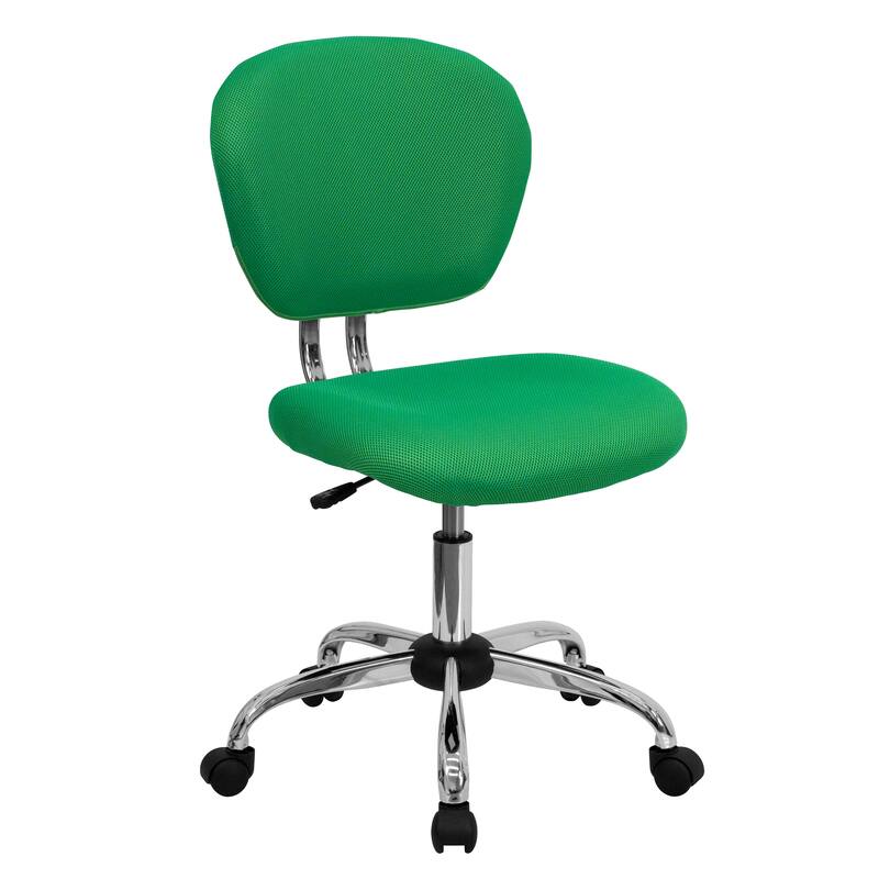 Mid-back Mesh Padded Swivel Task Office Chair with Chrome Base