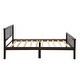 preview thumbnail 6 of 7, Twin Size Pine Wood Construction Platform Bed with Headboard and Footboard