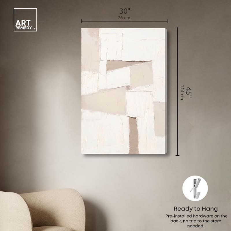 Plastered Planes I Canvas by Art Remedy, Gallery Wrapped