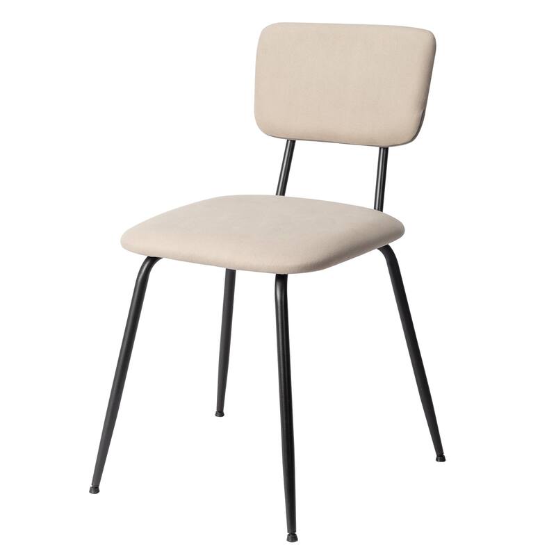 Iron Modern Padded Office Chairs Adjustable Foot Pads Set