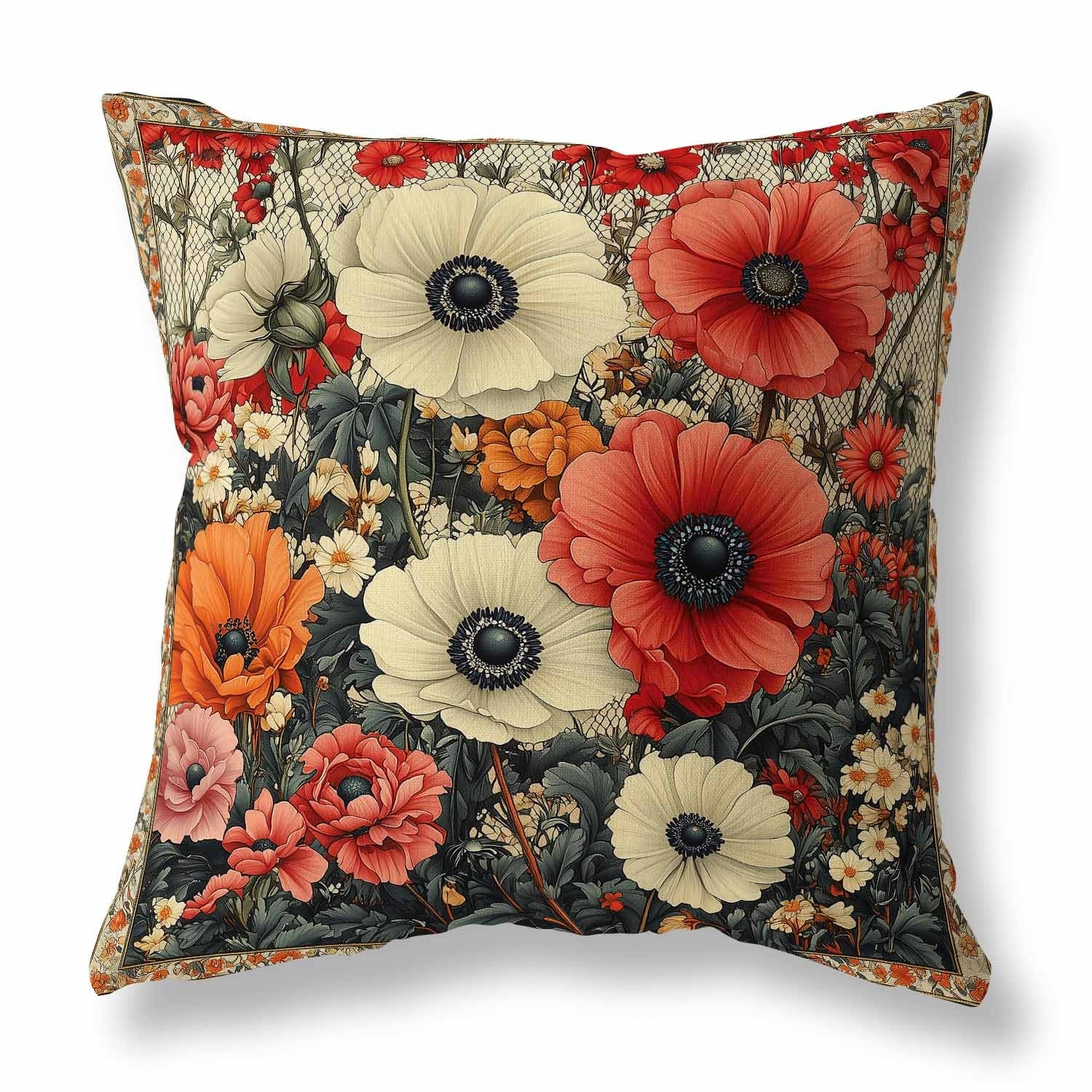 Floral Array Indoor/Outdoor Pillow 16x16