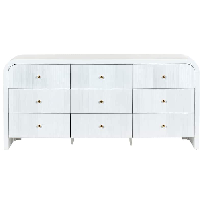 SAFAVIEH Couture Liabella 9-Drawer Curved Dresser