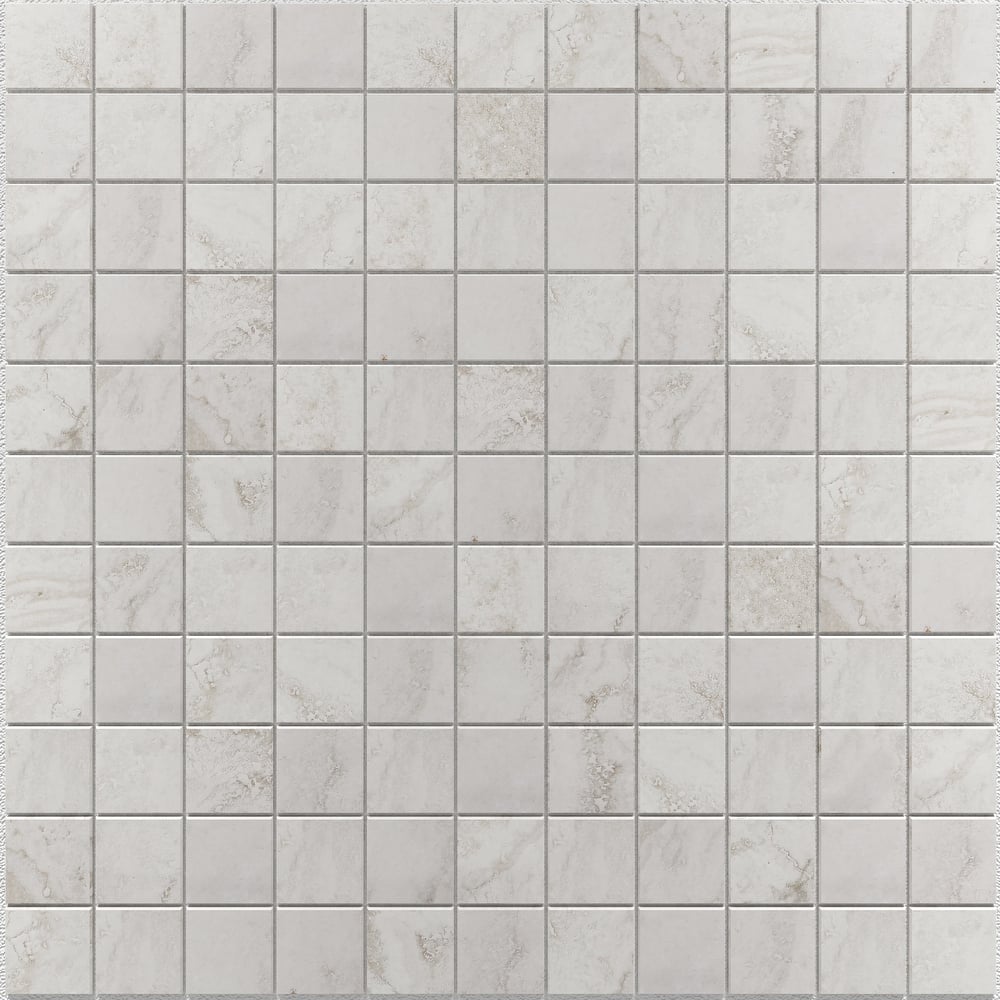 Tufo 12 in. x 12 in. Glazed Porcelain Mosaic Wall and Floor Tile