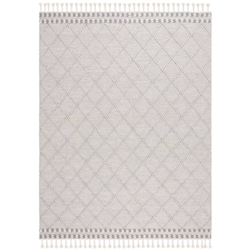 SAFAVIEH Handmade Vermont Mellisa Trellis Wool Tassel Rug