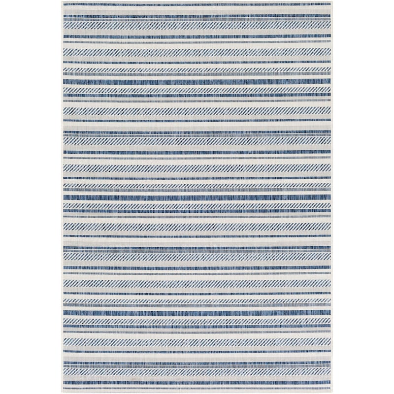 Livabliss Eagean Bohemian Stripe Outdoor Area Rug