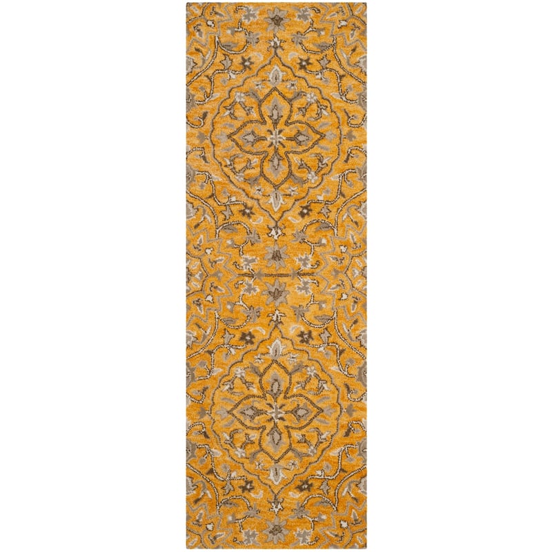 SAFAVIEH Handmade Bella Zaharinka Modern Floral Wool Rug
