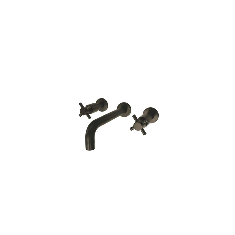 Elements Of Design Wall Mounted Bathroom Faucet with Cross Handles