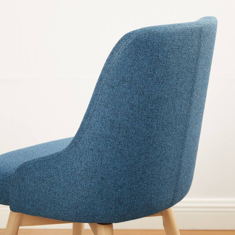 Art Leon Set of 2 Minimalist Dining Chair with Classic Wood Legs