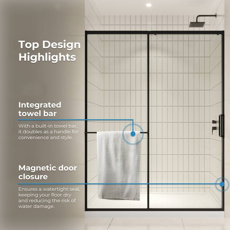 Zora Sliding Clear Alcove Shower Door