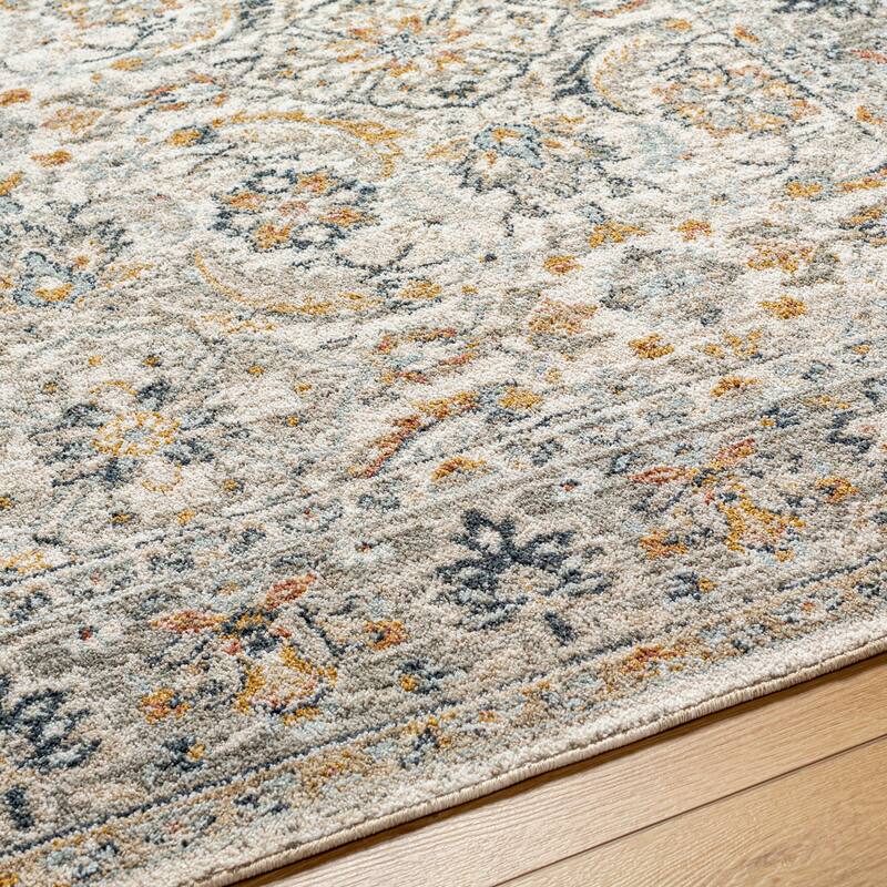 Livabliss Beckham Vintage Damask Medallion Area Rug