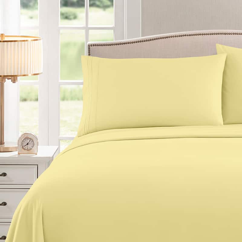 Brushed Microfiber RV Queen 4-Piece Bed Sheet Set
