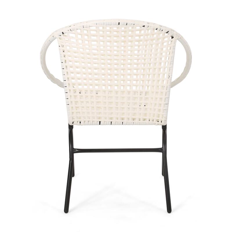 Java Outdoor Modern Wicker Club Chair (Set of 2) by Christopher Knight Home