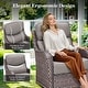 preview thumbnail 110 of 187, Outdoor Patio Sofa Swivel Chair with 6-Inch Thick Cushions Set
