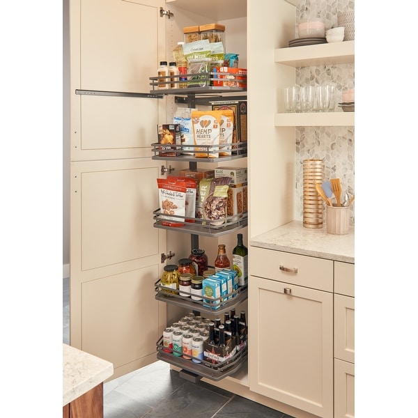 Rev A Shelf 5374 24fl Series 23 By 75 Tall Two Tier Pull Rev A Shelf 5374 24fl Series 23 By 75 Tall Two Tier Pull Out Pantry Cabinet Organizer With 5 Adjule Shelves Free Shipping Today