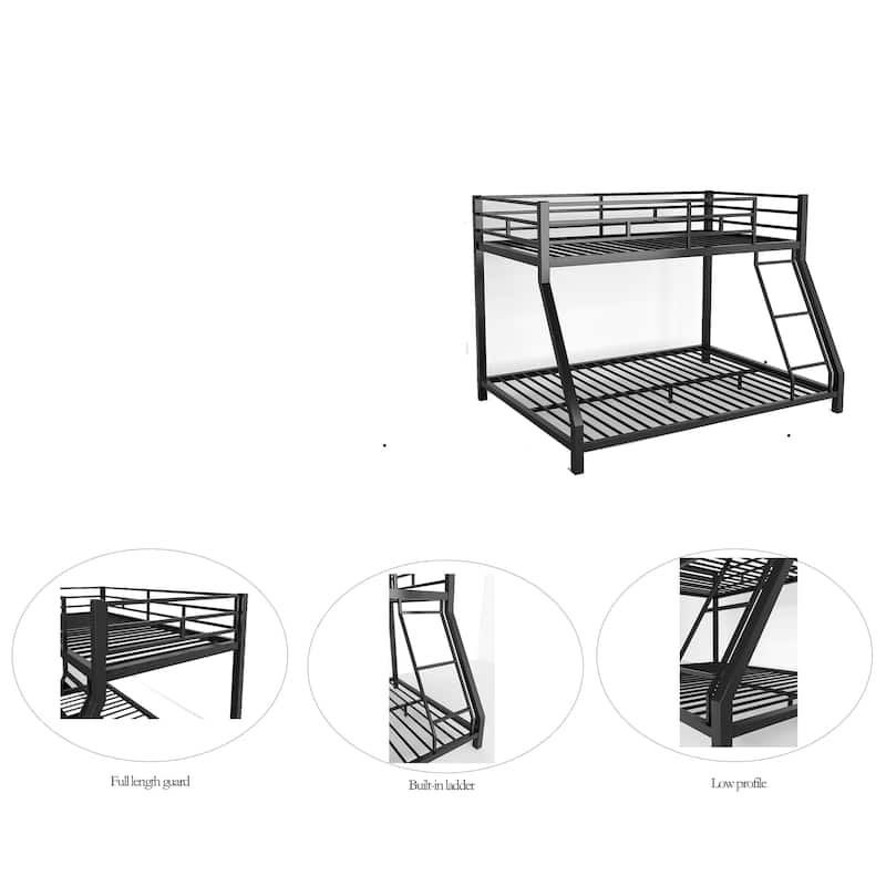 Metal Twin XL Full Bunk bed for Kids and Adults