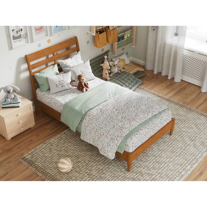 Savannah Solid Wood Low Profile Platform Bed
