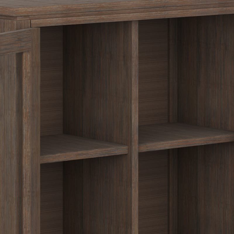 WYNDENHALL Essex SOLID WOOD 30 inch Wide Contemporary Low Storage Cabinet - 30"w x 14"d x 31" h