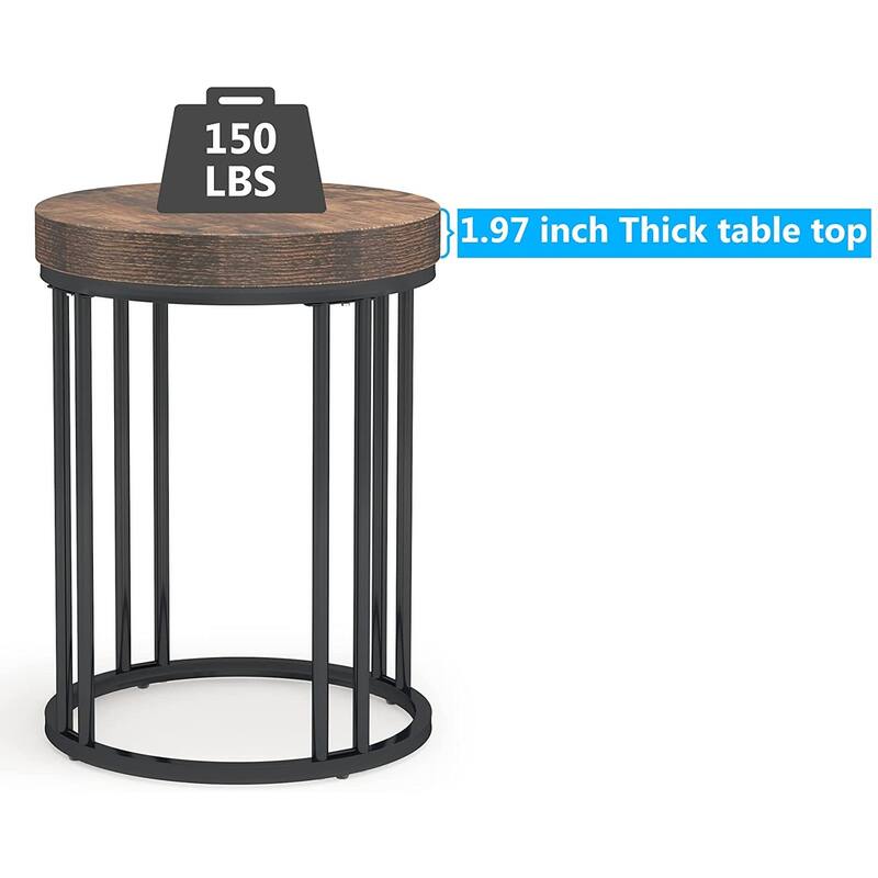 Side Table Modern Nightstand Round Side End Table Accent Coffee Table