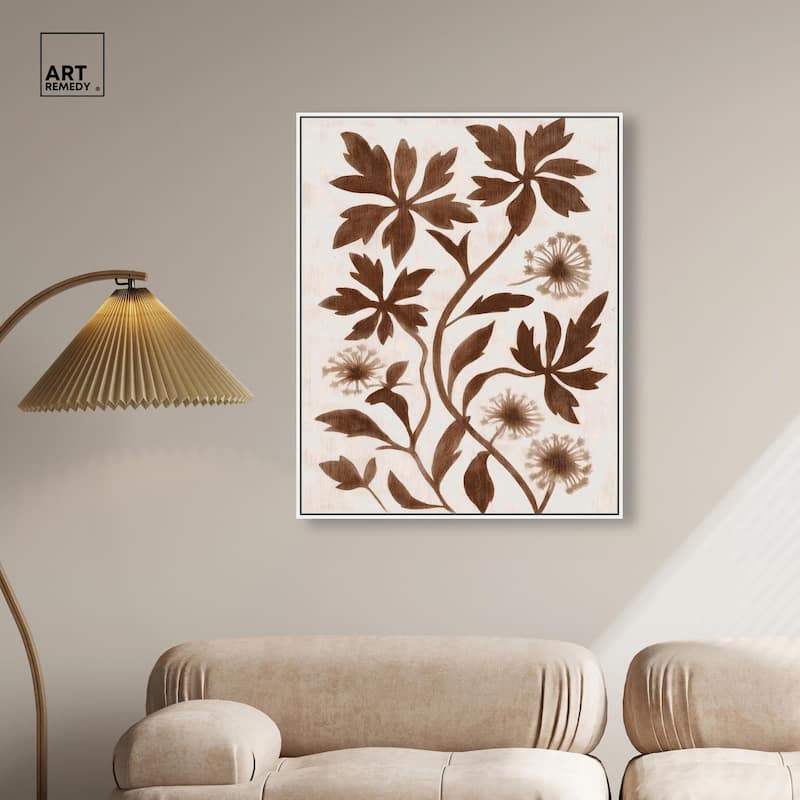 Sepia Sepal I Canvas by Art Remedy