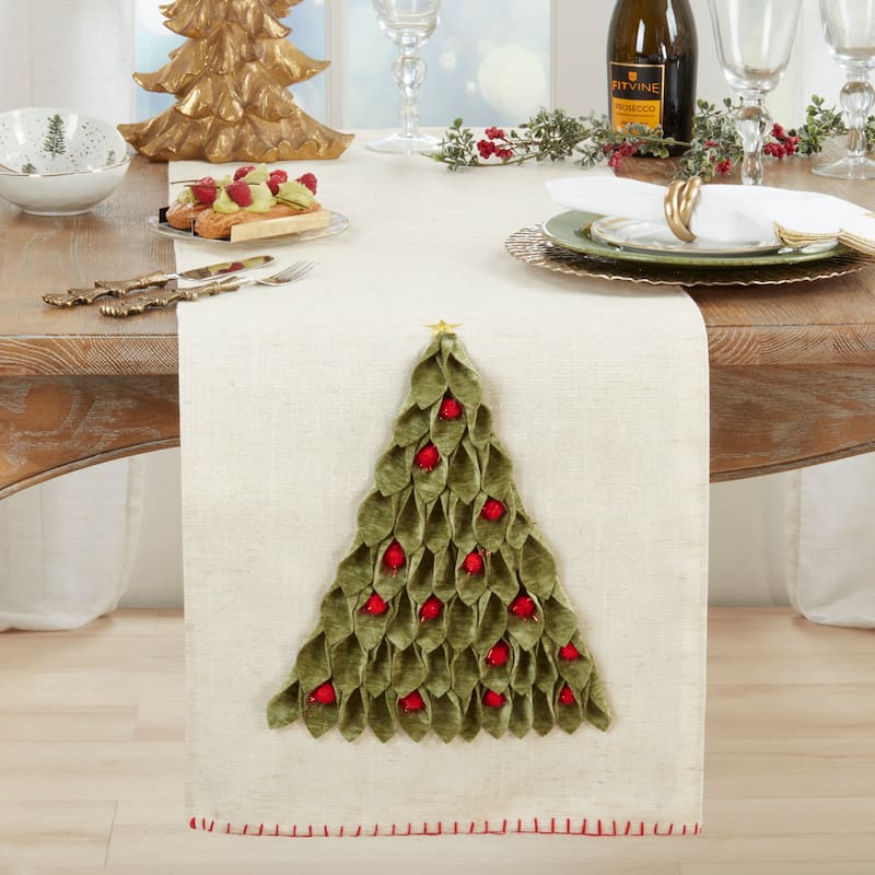Christmas Tree Table Runner - 16"x72"