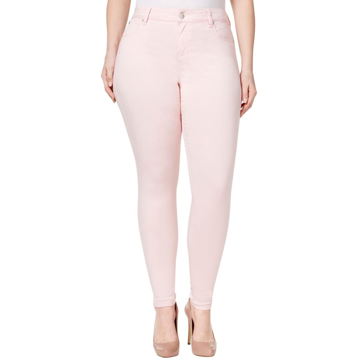 Shop Celebrity Pink Womens Plus Jayden Skinny Jeans Denim Colored