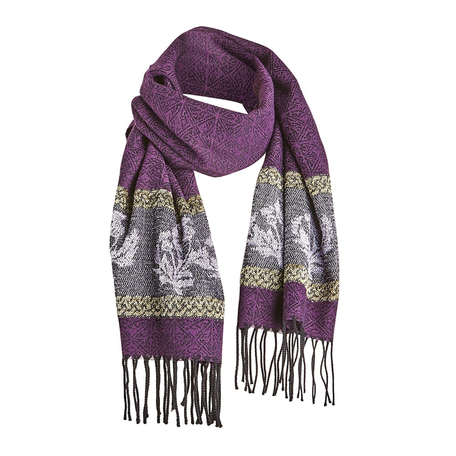 Shop Catalog Classics Women S Celtic Thistle Scarf Purple Wrap