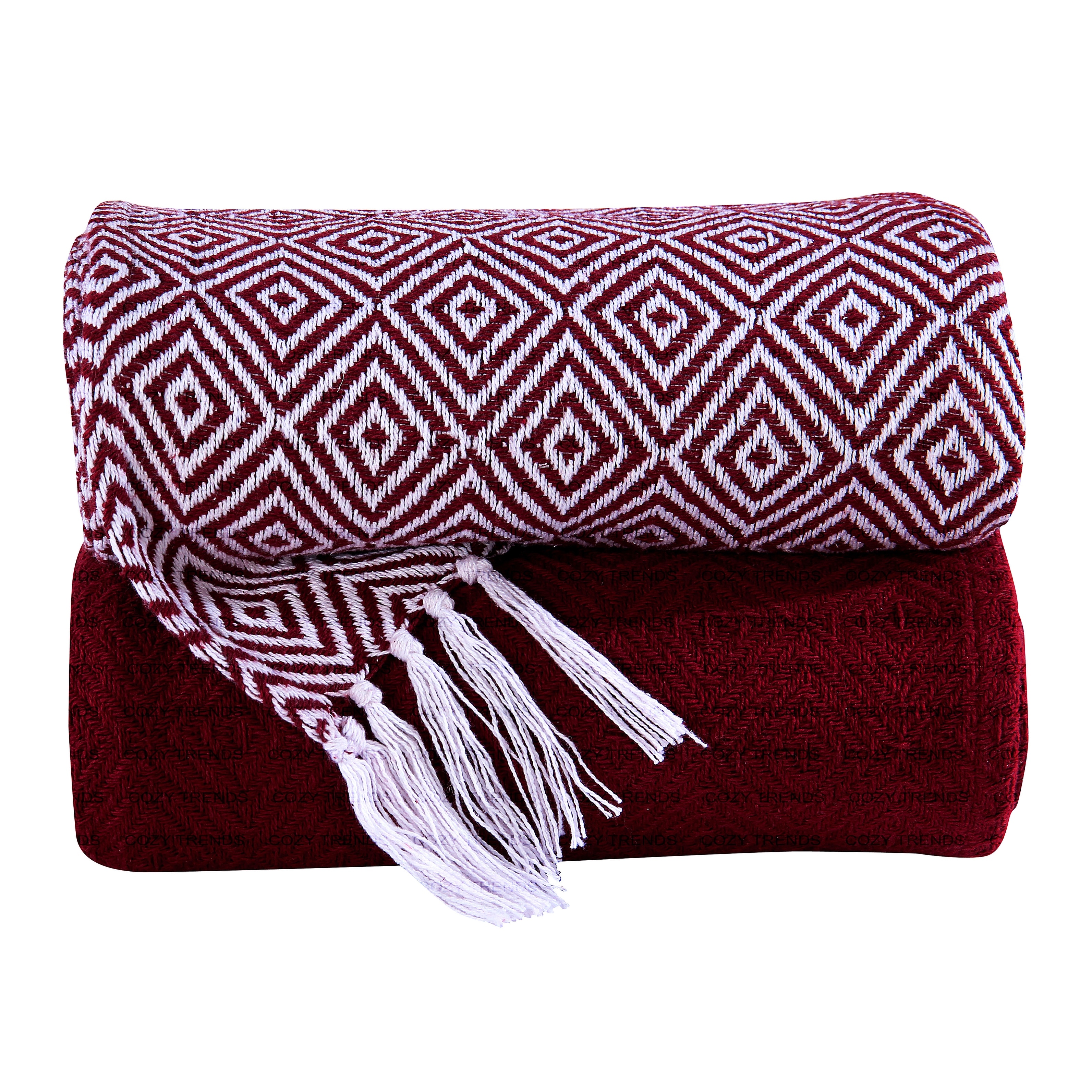 Luxurious 100-percent Cotton All Season Soft Throw Blanket-image