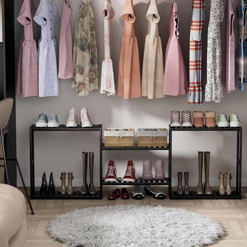 Towel Rack Bathroom Storage Shelves Over The Toilet with Towel Bar