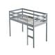preview thumbnail 18 of 16, Rubber Wooden Twin Loft Bed with Ladder