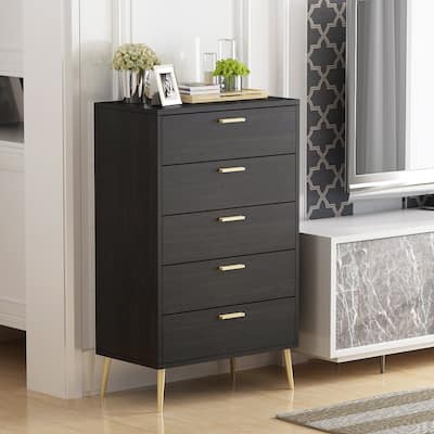 FUFU&GAGA 5 Drawers Dresser Chest