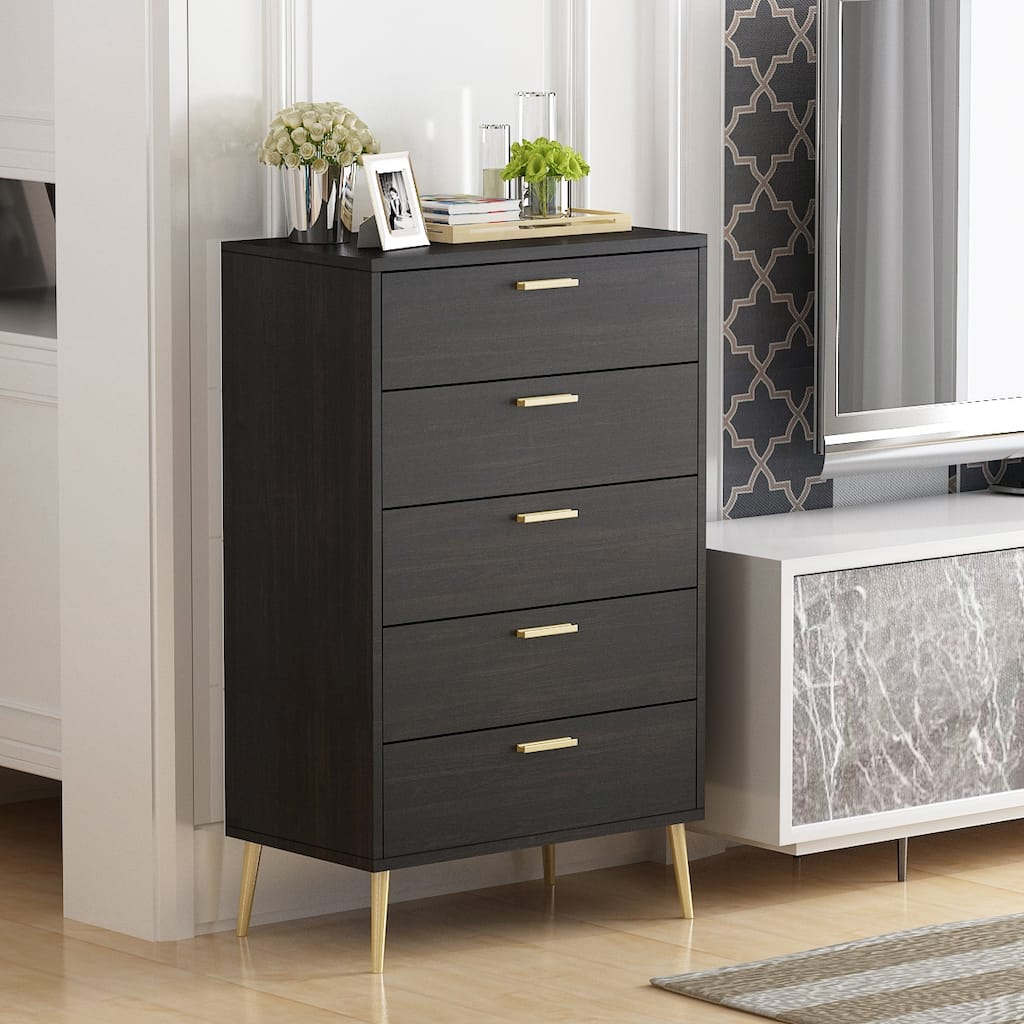 FUFU&GAGA 5 Drawers Dresser Chest