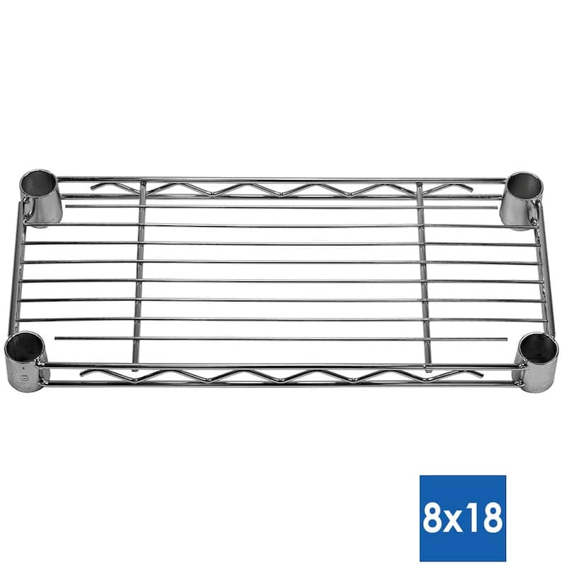 Shelving.com Chrome Wire Shelving with 5 Shelves - 8"d x 18"w
